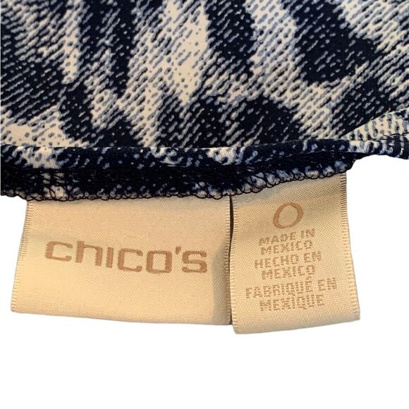 Chicos  Tank Top Blue -Size 0 - Picture 3 of 5